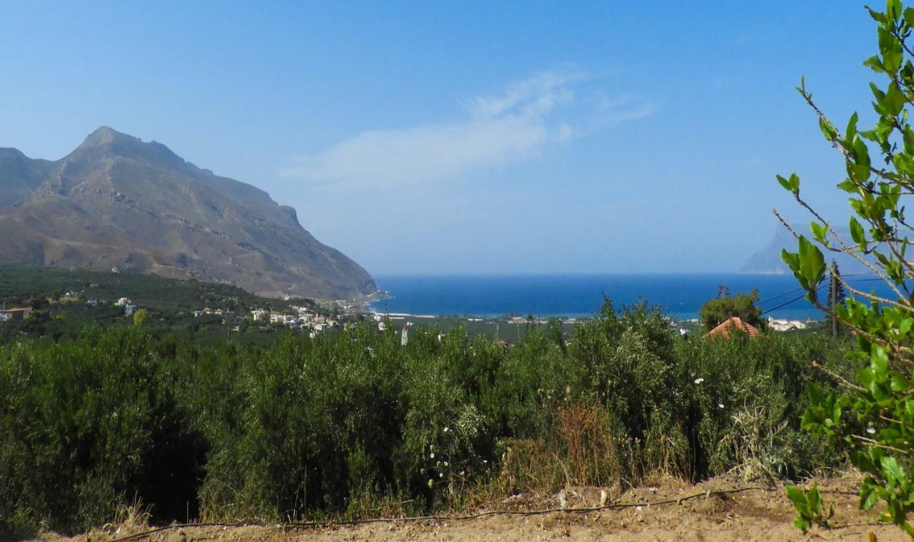 فيلا Chrissi'S House With Garden And Sea View Zerviana كيساموس المظهر الخارجي الصورة