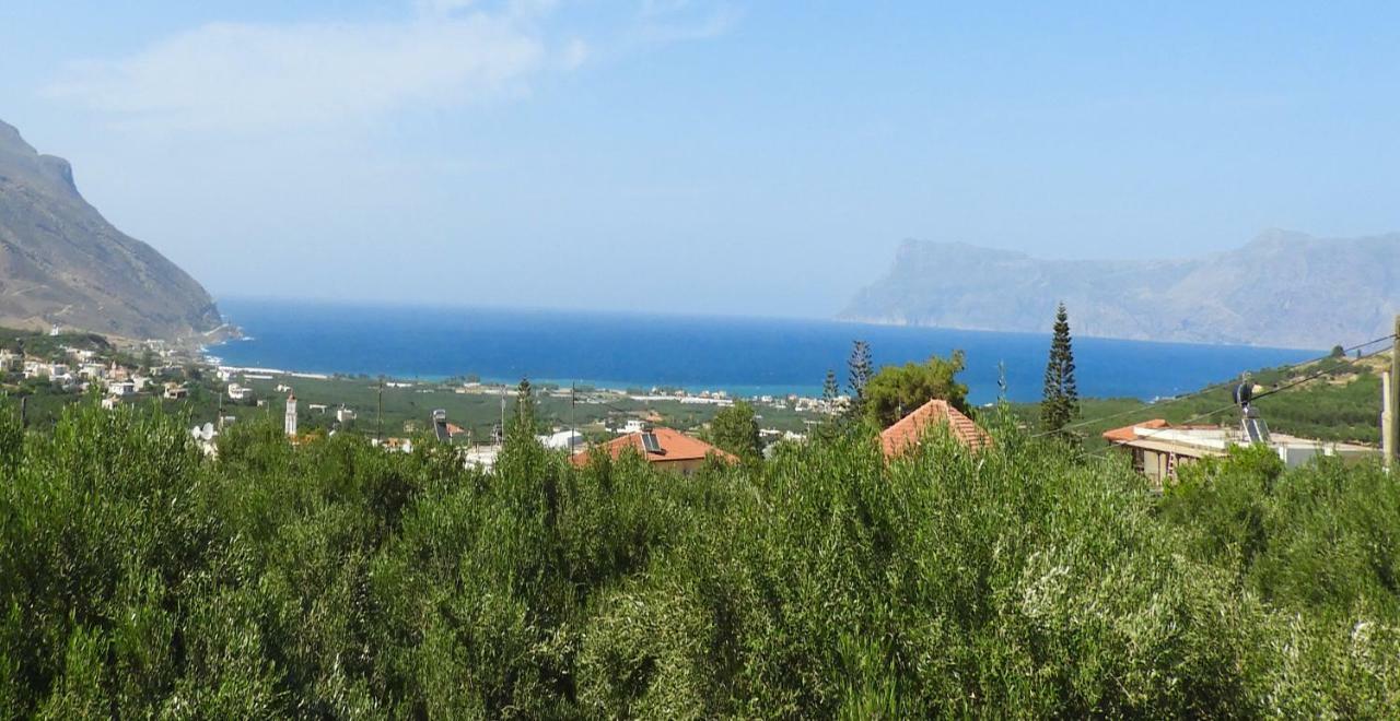 فيلا Chrissi'S House With Garden And Sea View Zerviana كيساموس المظهر الخارجي الصورة